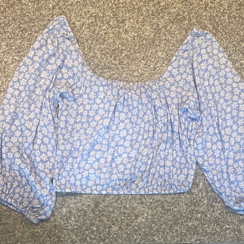 Billabong flirty floral boho crop top